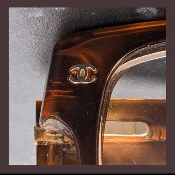 Chanel Havana Quilted Arms Eyeglass Frames - Picture 4 of 4